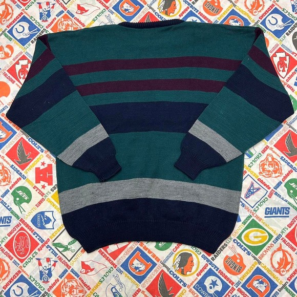 vintage sweater graphix striped sweater - Picture 3 of 3
